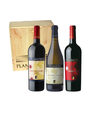 Geschenk-Ideen  Confezione in legno 3 bottiglie - l. 0,750 "I Classici DOC" - Planeta 60,66 â‚¬ Geschenk-Ideen  Confezione in legno 3 bottiglie - l. 0,750 "I Classici DOC" - Planeta 60,66 â‚¬