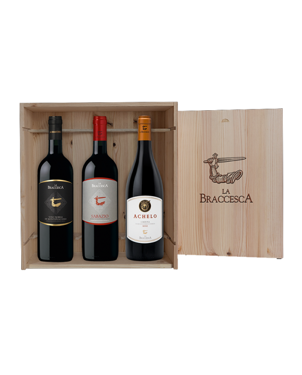 Vini Rossi  Le due Doc La Braccesca: Vino Nobile di Montepulciano - Sabazio, Rosso di Montepulciano - Achelo, Cortona Rosso -...