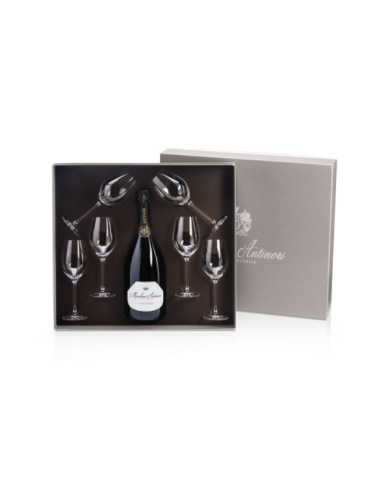 Magnum Marchese Antinori Cuvee Royale e 6 bicchieri Montenisa - Antinori