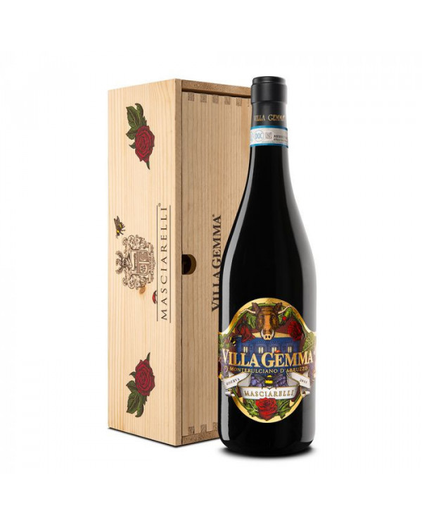 Rode wijnen  Villa Gemma Montepulciano d’Abruzzo Doc Riserva 2015 con Cassa Legno - Masciarelli Art Project 67,21&nbsp;€