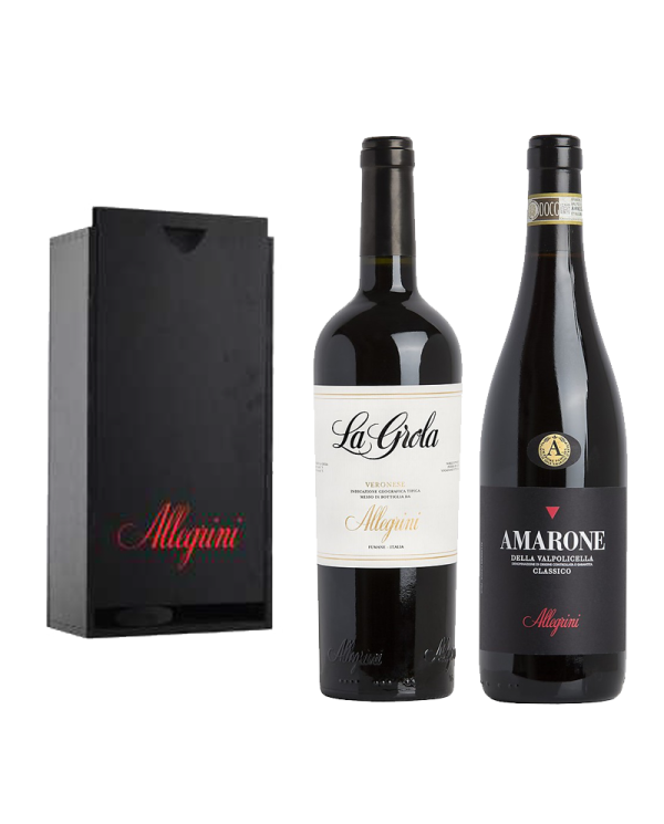 Home  Cassetta in legno verniciato nero 2 btg Amarone della Valpolicella Classico DOCG 2016 - La Grola Veronese IGT 2017 - Al... Home  Cassetta in legno verniciato nero 2 btg Amarone della Valpolicella Classico DOCG 2016 - La Grola Veronese IGT 2017 - Al...