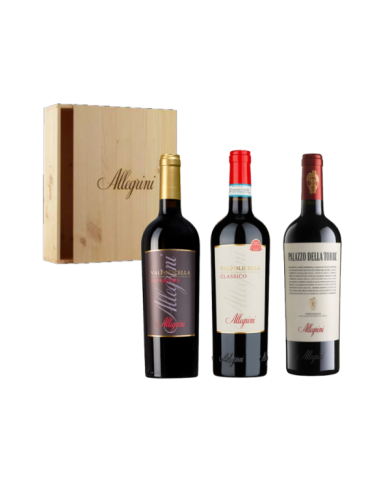 Red Wines  Cassetta in legno 3 BT: Valpolicella Classico DOC Valpolicella Superiore DOC Palazzo della Torre Veronese IGT - Al... Red Wines  Cassetta in legno 3 BT: Valpolicella Classico DOC Valpolicella Superiore DOC Palazzo della Torre Veronese IGT - Al...