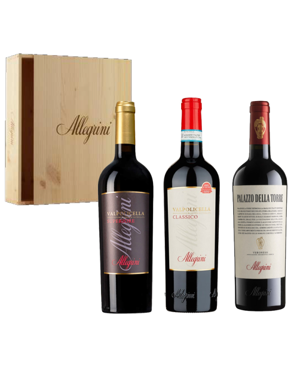 Red Wines  Cassetta in legno 3 BT: Valpolicella Classico DOC Valpolicella Superiore DOC Palazzo della Torre Veronese IGT - Al... Red Wines  Cassetta in legno 3 BT: Valpolicella Classico DOC Valpolicella Superiore DOC Palazzo della Torre Veronese IGT - Al...