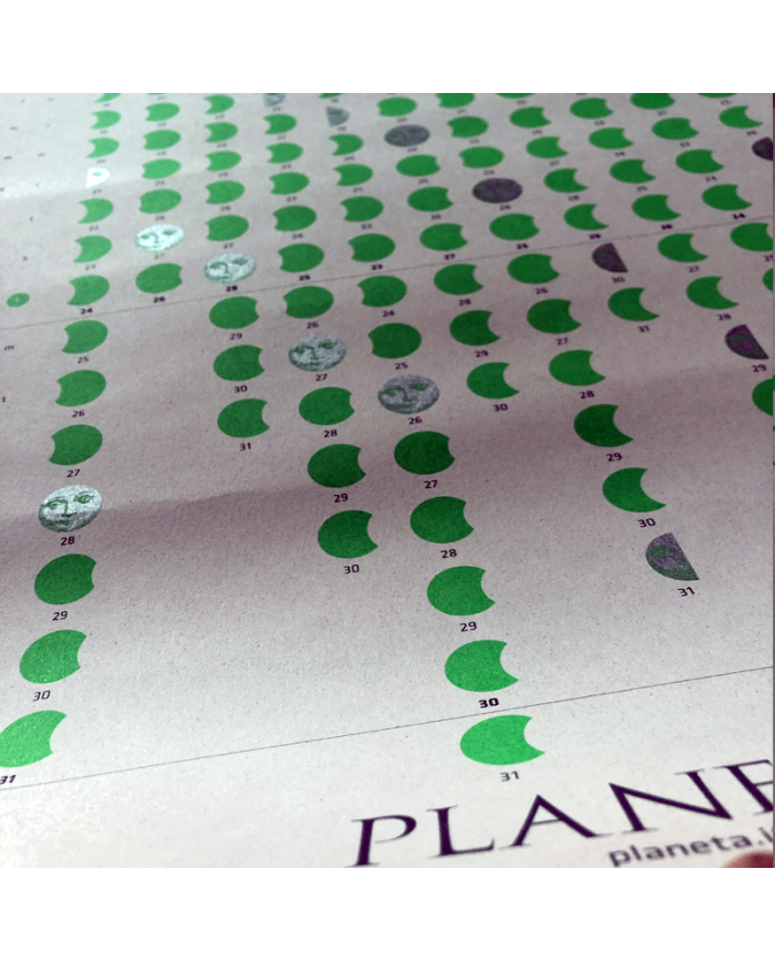 Accessori  Poster Calendario Lunare 2021 Dimensioni: 33x98 cm - Planeta 8,20 €