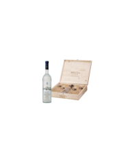 Distillati  Cassetta legno Grappa di Brunello Torre + 4 bicchieri Acquavite Da Vinci Crystal - Banfi 42,46 €