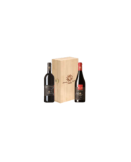 Rode wijnen  Cassetta in legno da 2 BT: 1 ROSSO DEL SOPRANO · Sicilia IGT 2015 - 1 PALARI FARO · DOC 2013 - Palari 49,75 €