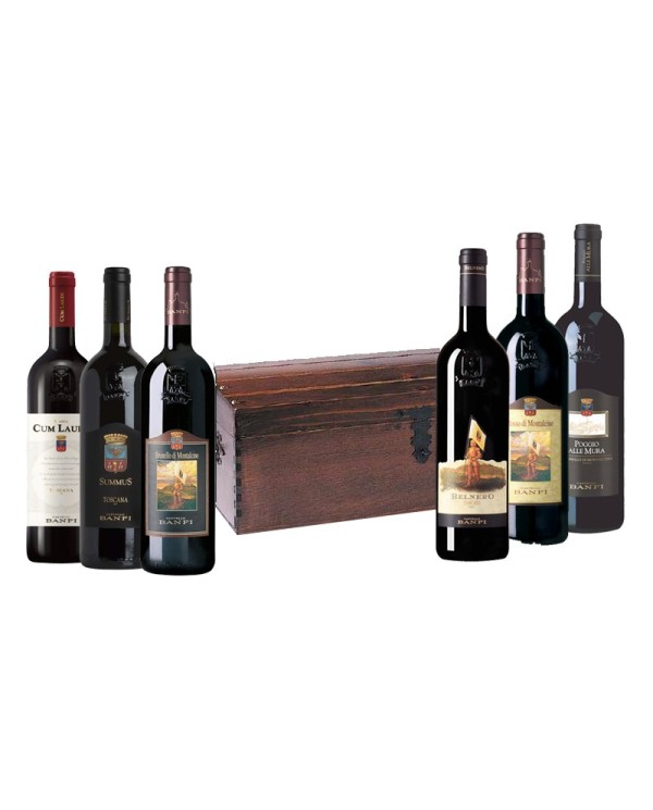 Rode wijnen  Bauletto: Brunello Montalcino - Cum Laude - Summus - BelNero - Rosso Montalcino - Poggio alle mura - Banfi 133,44 €