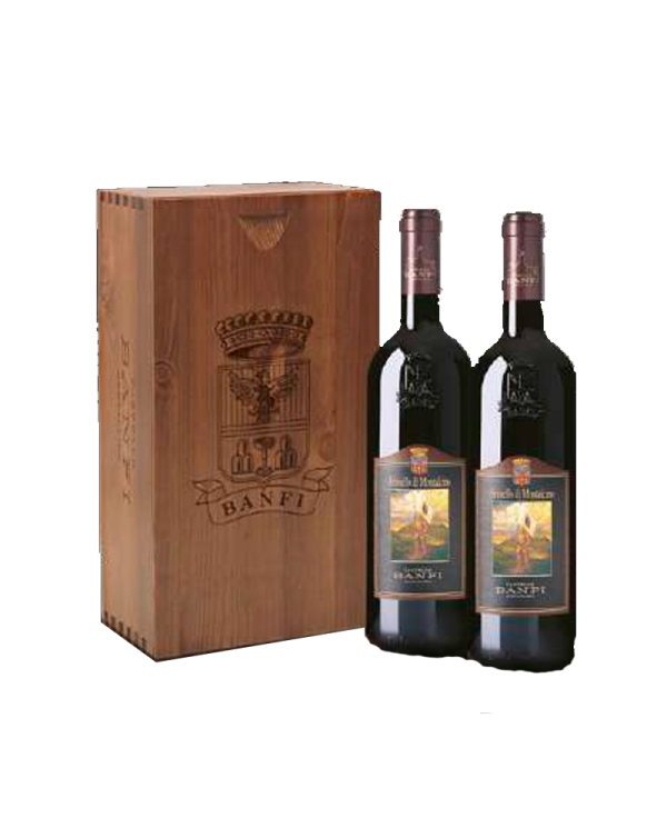 Vini Rossi  Cassetta in legno da 2 BT di Brunello di Montalcino DOCG 2015 – Banfi 57,62 €