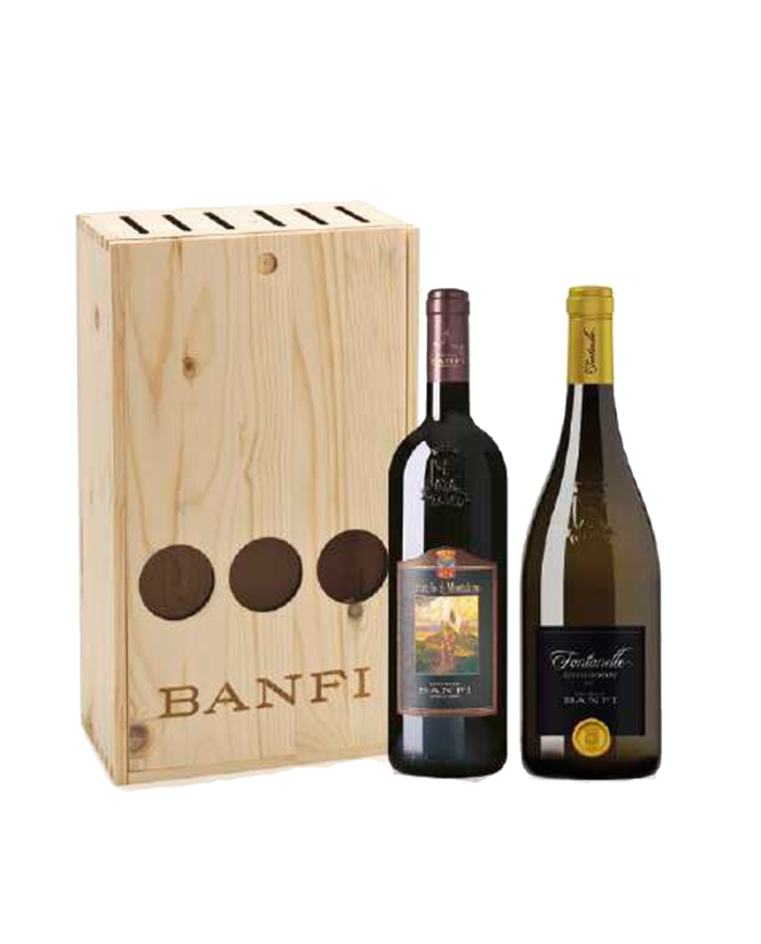 Red Wines  Cassa legno da 2 BT: 1 FONTANELLE · Chardonnay Toscana IGT 2018 - BRUNELLO DI MONTALCINO · DOCG 2015 - Banfi 52,13 â‚¬ Red Wines  Cassa legno da 2 BT: 1 FONTANELLE · Chardonnay Toscana IGT 2018 - BRUNELLO DI MONTALCINO · DOCG 2015 - Banfi 52,13 â‚¬