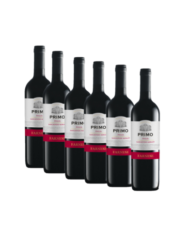 Vini Rossi  6 Bottiglie Primo Sangiovese Merlot Puglia IGT 2019 - Fantini Farnese 28,69 € Vini Rossi  6 Bottiglie Primo Sangiovese Merlot Puglia IGT 2019 - Fantini Farnese 28,69 €