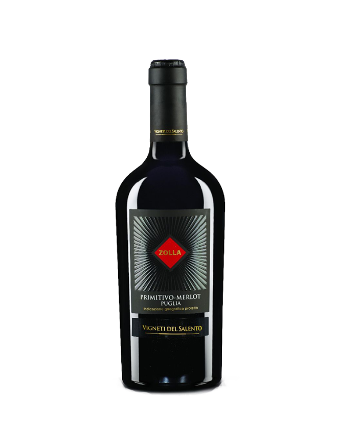 Rode wijnen  ZOLLA Primitivo - Merlot Puglia IGP 2020 - Vigneti del Salento - Fantini Farnese 11,89 €