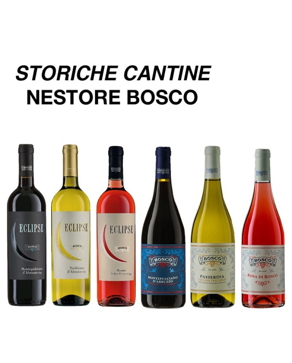 Red Wines  Nestore Bosco selezione vini d'Abruzzo: linea Eclipse - Montepulciano d'Abruzzo - Passerina - Rosa di Bosco 35,90 €