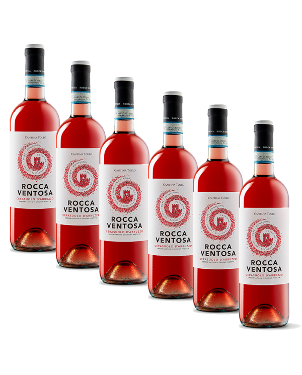 Vini Rosè  6 bottiglie Cerasuolo d'Abruzzo DOP 2021 - Rocca Ventosa - Cantina Tollo 25,00 â‚¬ Vini Rosè  6 bottiglie Cerasuolo d'Abruzzo DOP 2021 - Rocca Ventosa - Cantina Tollo 25,00 â‚¬