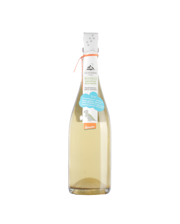 White wines  Spumante Brut Nature Ancestrale Pecorino 2024 Lunaria Bio - Cantina Orsogna 9,95 €