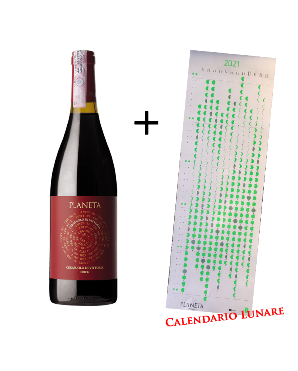 Red Wines  Cerasuolo di Vittoria D.O.C.G. 2019 + Poster Calendario Lunare 2021 - Planeta 12,70 €