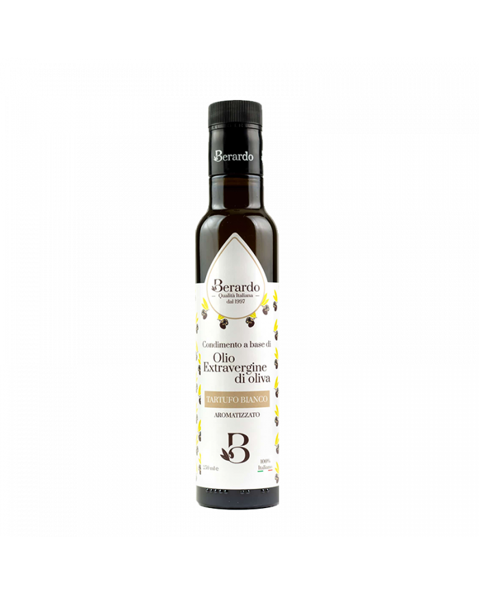 Olio Extravergine di Oliva  Olio Extravergine d'Oliva aromatizzato al Tartufo bianco 250 ml - Oleificio Berardo 9,62 â‚¬ Olio Extravergine di Oliva  Olio Extravergine d'Oliva aromatizzato al Tartufo bianco 250 ml - Oleificio Berardo 9,62 â‚¬