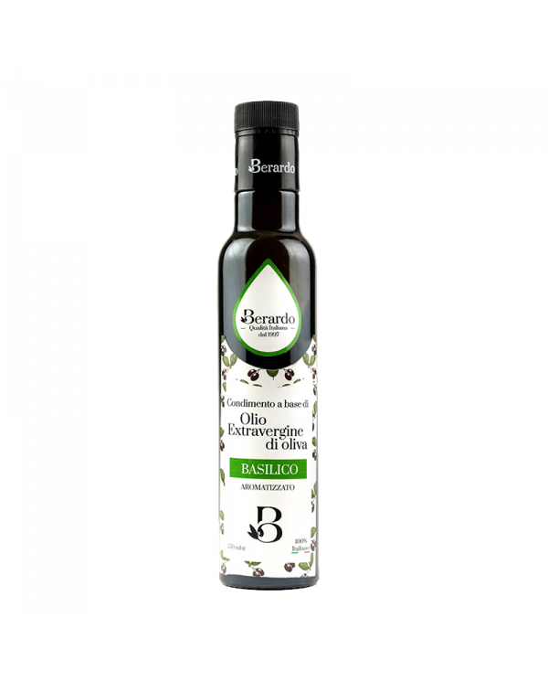 Olio Extravergine di Oliva  Olio Extravergine d'Oliva aromatizzato al basilico 250 ml - Oleificio Berardo 9,62 â‚¬ Olio Extravergine di Oliva  Olio Extravergine d'Oliva aromatizzato al basilico 250 ml - Oleificio Berardo 9,62 â‚¬
