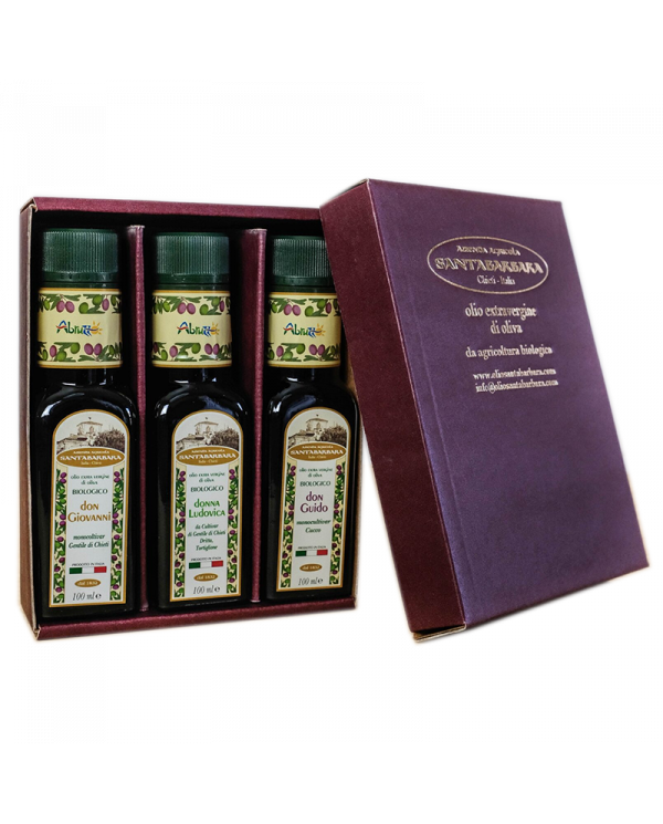 Olio Extravergine di Oliva  Olio Extra Vergine Di Oliva Confezione da 3 oli 100 ml - Santa Barbara 9,38 â‚¬ Olio Extravergine di Oliva  Olio Extra Vergine Di Oliva Confezione da 3 oli 100 ml - Santa Barbara 9,38 â‚¬