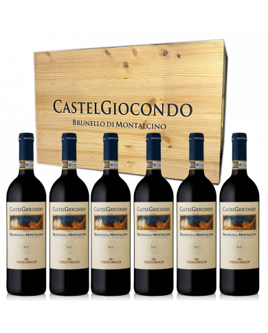 Rode wijnen  Cassa legno da 6 bott. Brunello di Montalcino DOCG Castelgiocondo 2015 - Frescobaldi 177,05 €
