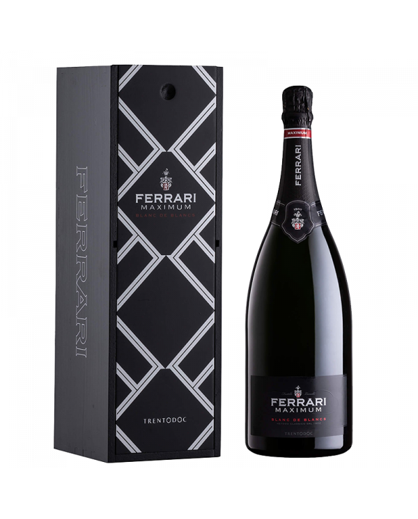 Vini Bianchi  Trento DOC Maximum Blanc de Blancs Magnum cassetta legno - Ferrari 63,03 â‚¬ Vini Bianchi  Trento DOC Maximum Blanc de Blancs Magnum cassetta legno - Ferrari 63,03 â‚¬