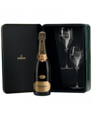 Vini Bianchi  Latta Nera Perlé Brut Trento DOC 2017 + 2 Calici - Ferrari 63,77 €