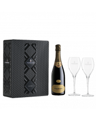 Vini Bianchi  Latta Nera Perlé Brut Trento DOC 2017 + 2 Calici - Ferrari 63,77 €