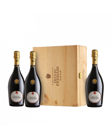 White wines  Cassa legno da 3 Trento DOC Giulio Ferrari Riserva del Fondatore 2010 - Ferrari 434,34 € White wines  Cassa legno da 3 Trento DOC Giulio Ferrari Riserva del Fondatore 2010 - Ferrari 434,34 €