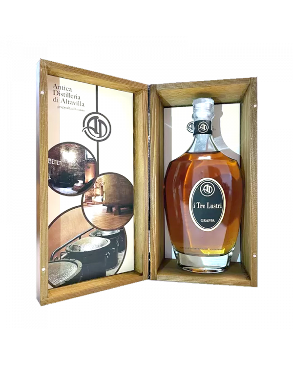 Distillati  Grappa riserva 15 anni I Tre Lustri cassetta legno - Altavilla 63,00 €