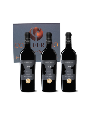 Red Wines  3 bottiglie Confronto – Vino Rosso con cassetta legno - Collefrisio 56,48 â‚¬ Red Wines  3 bottiglie Confronto – Vino Rosso con cassetta legno - Collefrisio 56,48 â‚¬