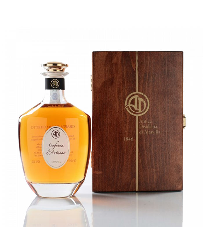 Distillati  Grappa Riserva Sinfonia d’autunno Cassetta legno - Altavilla 70,00 €