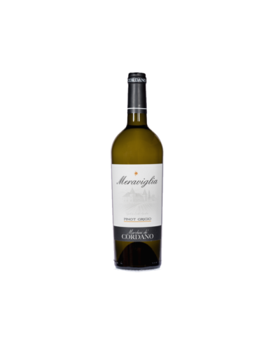 White wines  MERAVIGLIA Pinot Grigio Colline Pescaresi IGP 2023 - Marchesi de Cordano 8,11 € White wines  MERAVIGLIA Pinot Grigio Colline Pescaresi IGP 2023 - Marchesi de Cordano 8,11 €