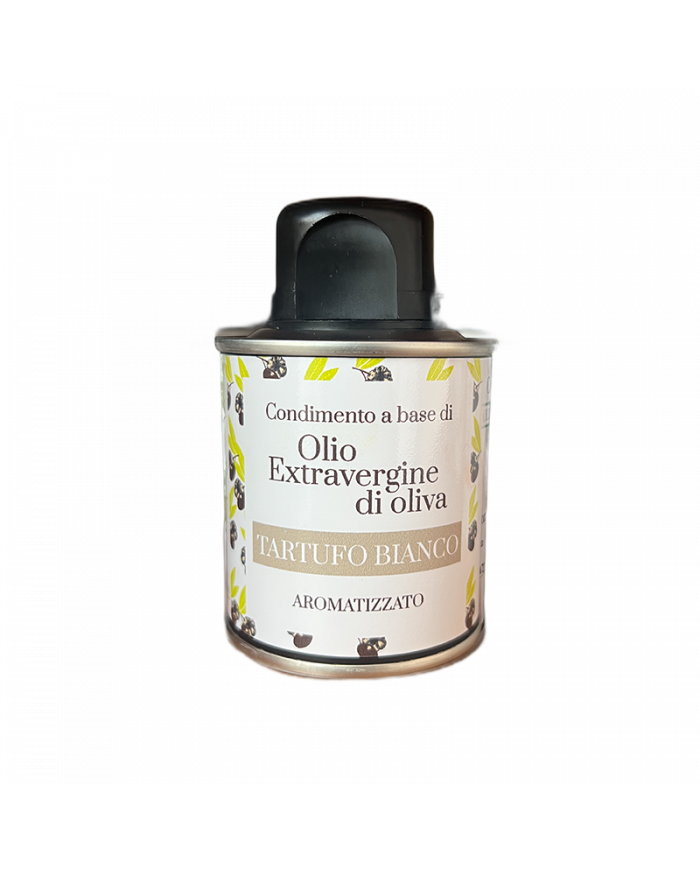 Extra Virgin Olive Oil  Olio Extravergine d'Oliva aromatizzato al Tartufo bianco latta 100 ml - Oleificio Berardo 7,21 â‚¬ Extra Virgin Olive Oil  Olio Extravergine d'Oliva aromatizzato al Tartufo bianco latta 100 ml - Oleificio Berardo 7,21 â‚¬