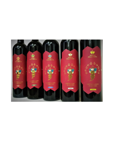 Vini Rossi  Montepulciano D'abruzzo DOC Riserva 2008 - 2009 - 2010 - 2011 - 2012 Gioielli della Regina - Cantina Orsogna 101,...