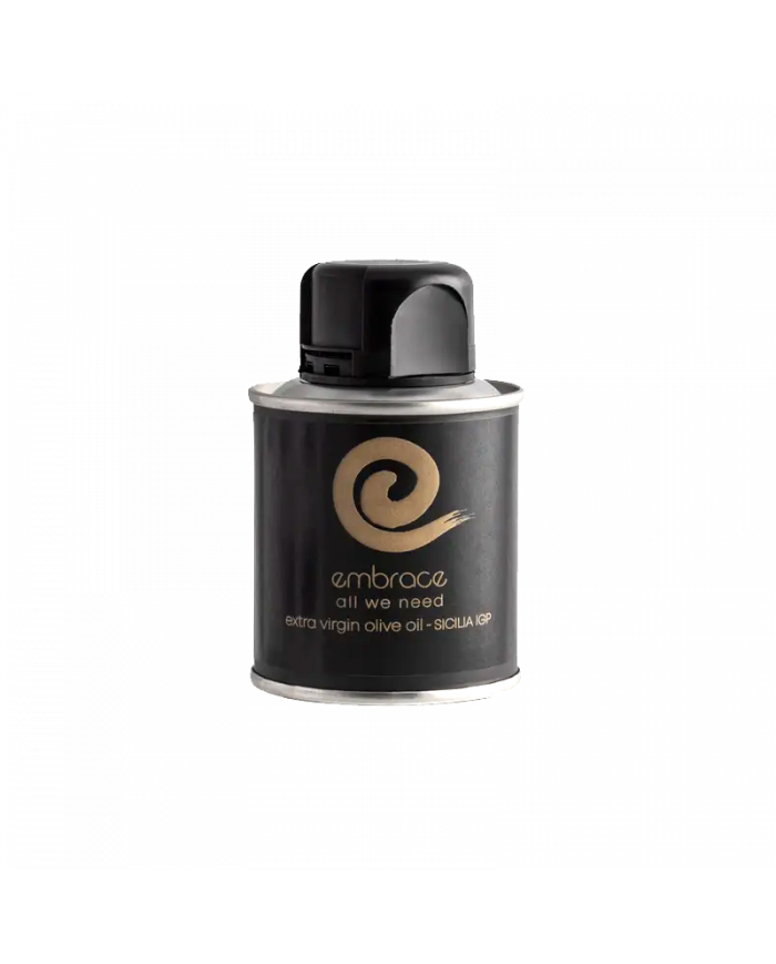 Olio Extravergine di Oliva  Embrace Olio extravergine di oliva Sicilia IGP latta 100 ml - Evo Embrace 4,81 â‚¬ Olio Extravergine di Oliva  Embrace Olio extravergine di oliva Sicilia IGP latta 100 ml - Evo Embrace 4,81 â‚¬