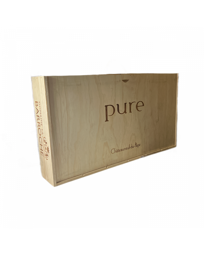 Accessori  Cassetta in legno da 6 bottiglie vuota Châteauneuf-du-Pape Pure Signature - Domaine La Barroche 16,31 €