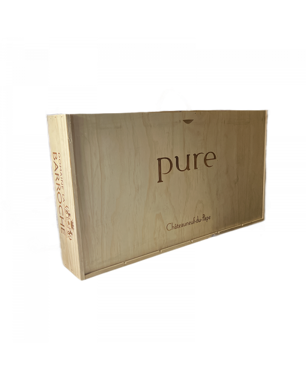 Accessories  Cassetta in legno da 6 bottiglie vuota Châteauneuf-du-Pape Pure Signature - Domaine La Barroche 16,31 â‚¬ Accessories  Cassetta in legno da 6 bottiglie vuota Châteauneuf-du-Pape Pure Signature - Domaine La Barroche 16,31 â‚¬