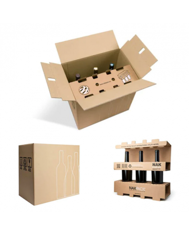 Accessori  Nakpack Normal Scatola in cartone da 6 bottiglie - Nakuru 6,92 € Accessori  Nakpack Normal Scatola in cartone da 6 bottiglie - Nakuru 6,92 €