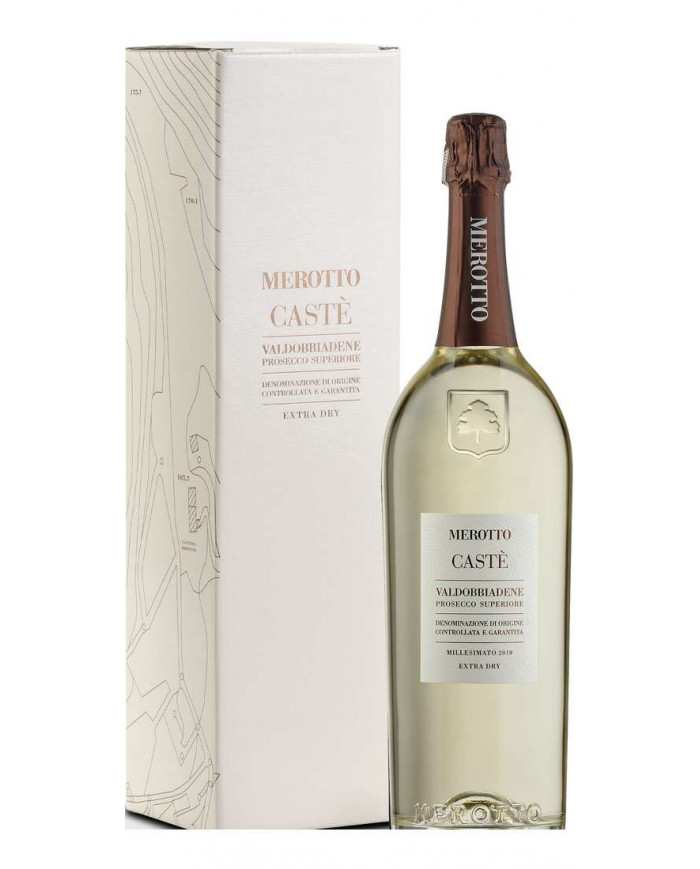 Vini Grandi Formati  Valdobbiadene Prosecco Superiore Extra Dry Castè Millesimato DOCG Magnum Astucciato Merotto 42,00 €