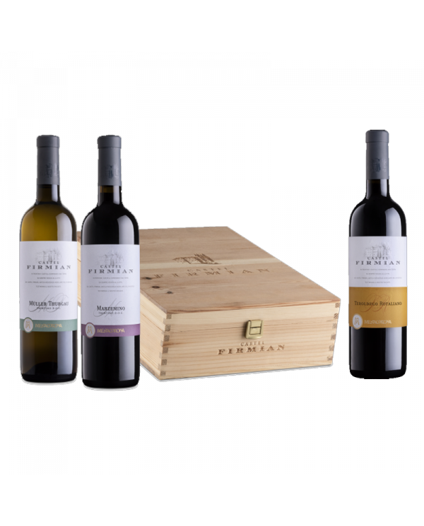 Vini Bianchi  Confezione regalo in legno da 3 bottiglie - Castel Firmian 39,00 â‚¬ Vini Bianchi  Confezione regalo in legno da 3 bottiglie - Castel Firmian 39,00 â‚¬