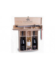 Idee Regalo  Sciabola e Bollicine in Cassa Legno Sparkling Dreams ( Fulvio Beo - Fulvio Beo Rosè - Amedeo ) Ca' Rugate 196,30 €