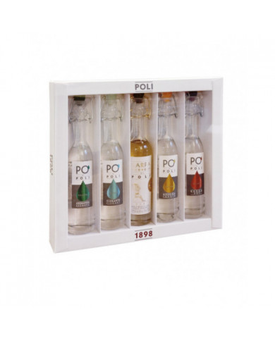 Distillati  Baby Pack 5 Grappe Poli da 100 ml - Poli Distillerie 31,07 € Distillati  Baby Pack 5 Grappe Poli da 100 ml - Poli Distillerie 31,07 €