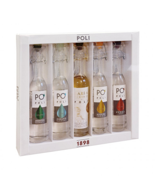 Distillati  Baby Pack 5 Grappe Poli da 100 ml - Poli Distillerie 31,07 €