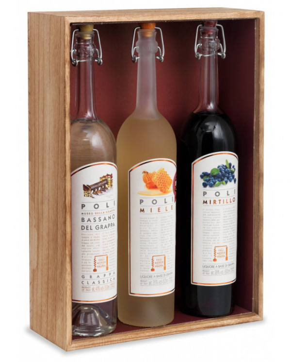 Distillati  Confezione Legno N. 3 Grappa e Liquori Poli - Poli Distillerie 53,82 €