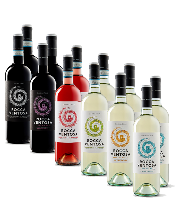 Red Wines  Degustazione Rocca Ventosa 12 Bottiglie - Cantina Tollo 55,57 â‚¬ Red Wines  Degustazione Rocca Ventosa 12 Bottiglie - Cantina Tollo 55,57 â‚¬