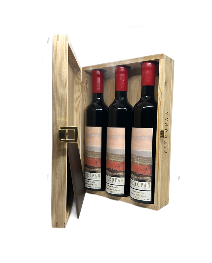 Witte Wijnen  Cofanetto in legno da 3 bottiglie Passito della Rocca 2008 - Pieropan 155,40 €