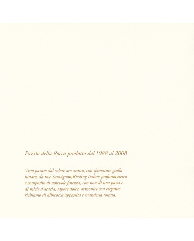 Vini Bianchi  Passito della Rocca 2008 - Pieropan 51,80 €