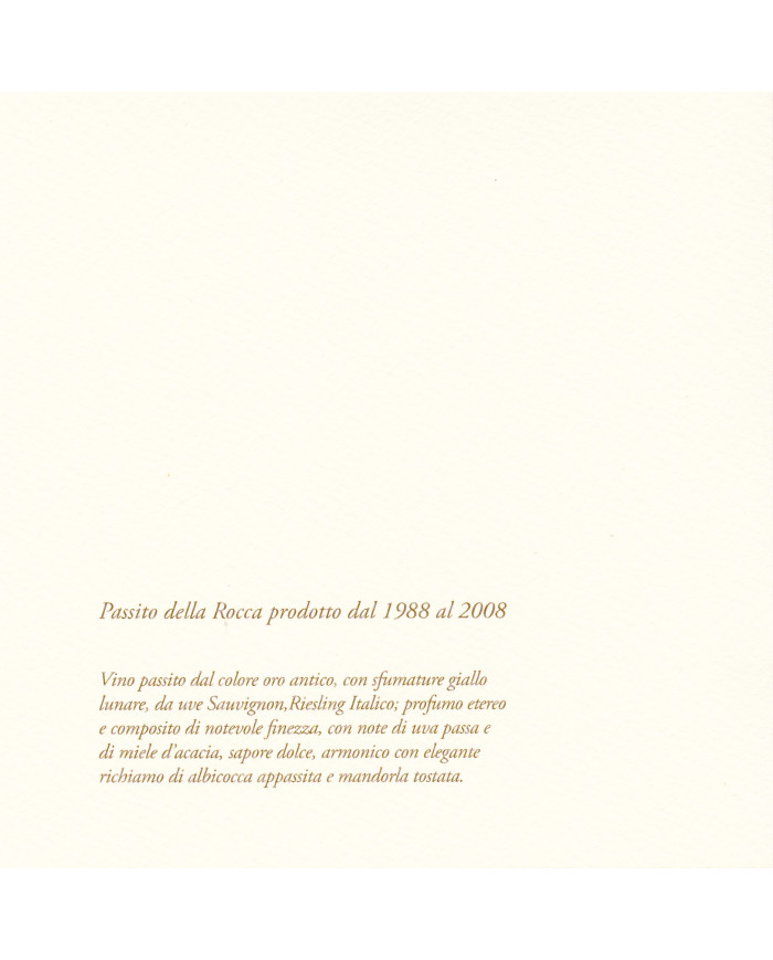 Vini Bianchi  Passito della Rocca 2008 - Pieropan 51,80 €