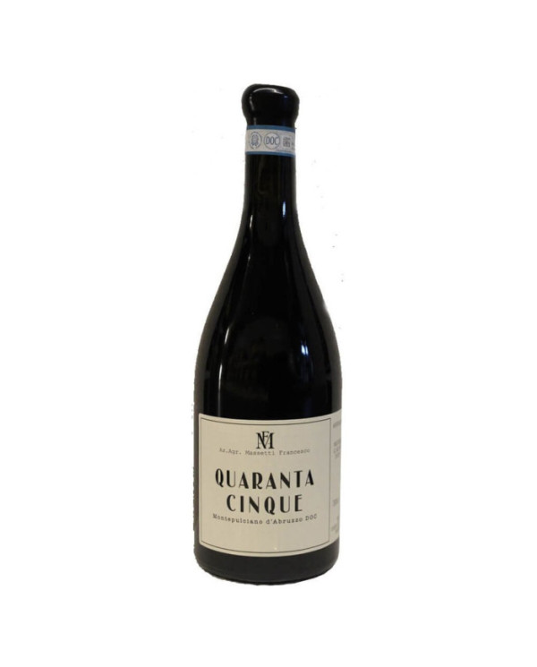 Rode wijnen  Quaranta Cinque Montepulciano d'Abruzzo DOC Magnum 2017 - Francesco Massetti 71,00 â‚¬ Rode wijnen  Quaranta Cinque Montepulciano d'Abruzzo DOC Magnum 2017 - Francesco Massetti 71,00 â‚¬
