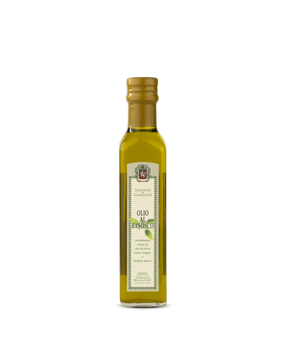 Natives Olivenöl extra  Olio al basilico 250 ml - Trappeto di Caprafico 9,62 â‚¬ Natives Olivenöl extra  Olio al basilico 250 ml - Trappeto di Caprafico 9,62 â‚¬