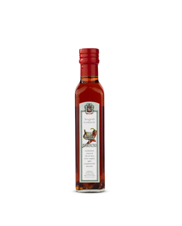 Natives Olivenöl extra  Olio all'aglio e peperoncino 250 ml - Trappeto di Caprafico 9,62 â‚¬ Natives Olivenöl extra  Olio all'aglio e peperoncino 250 ml - Trappeto di Caprafico 9,62 â‚¬